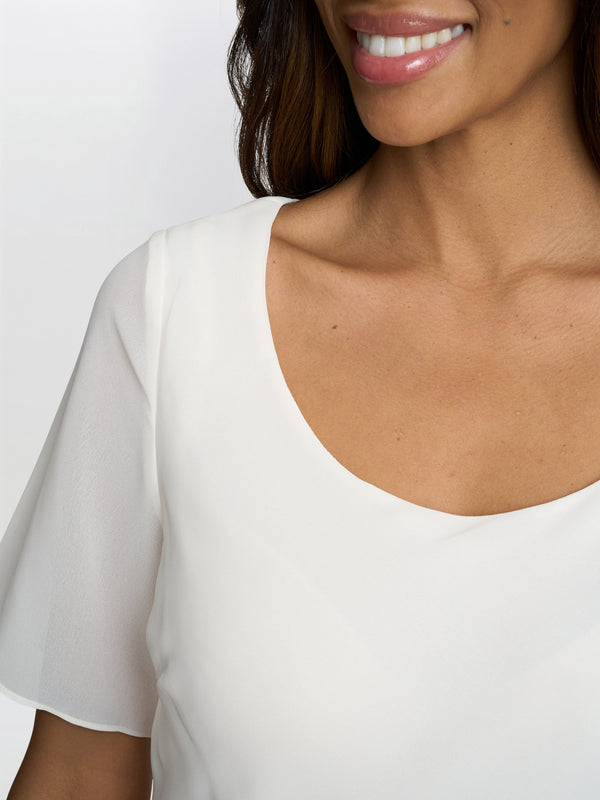 Triple Layer Chiffon Top