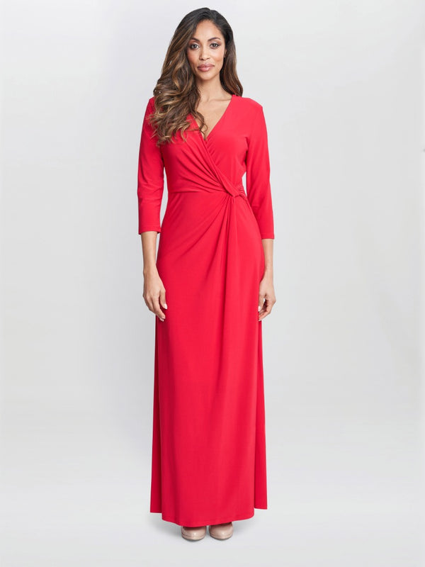 Celine Jersey Wrap Maxi Dress