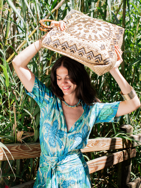 Piti Cuiti Bora Bora Aqua Shirt And Trouser Set