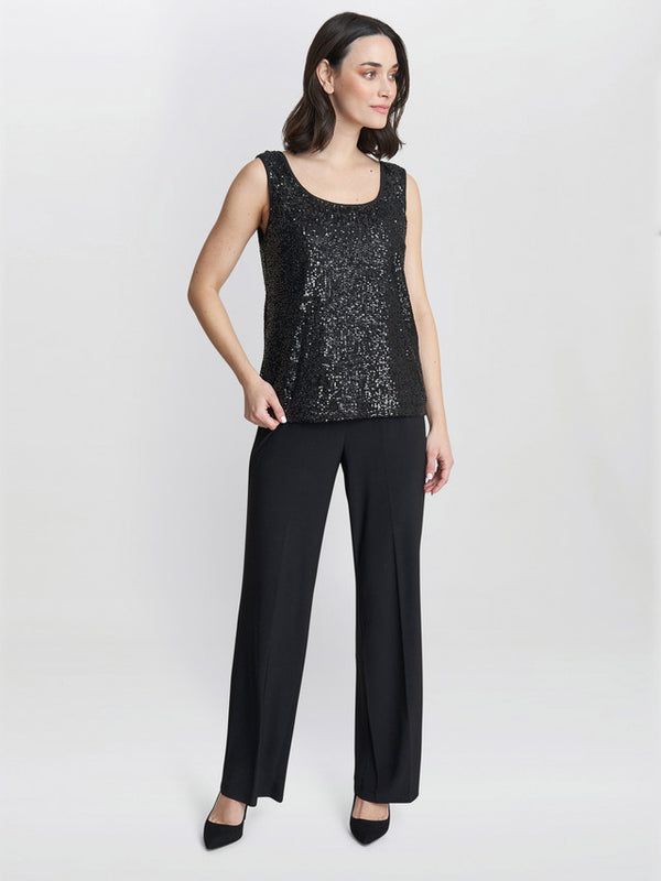 Jessica Three Piece Sequin Jersey Trouser Suit