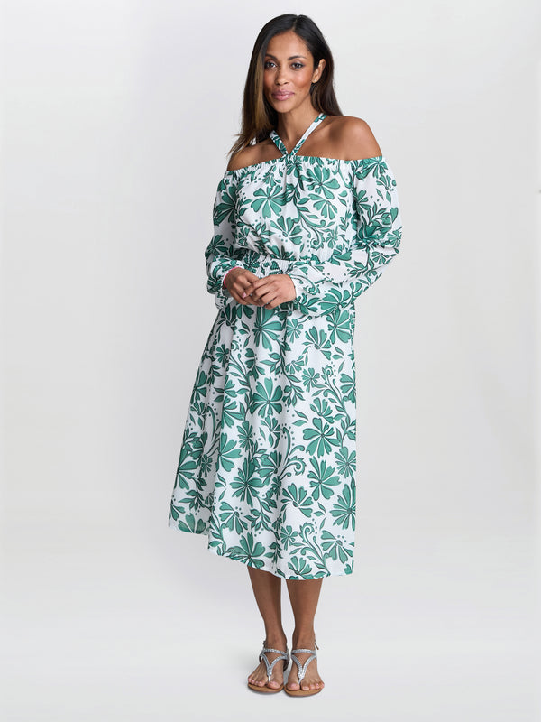 Ryan Off Shoulder Midi Dress