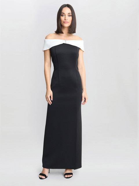 Sadie Off The Shoulder Maxi Dress With Trim