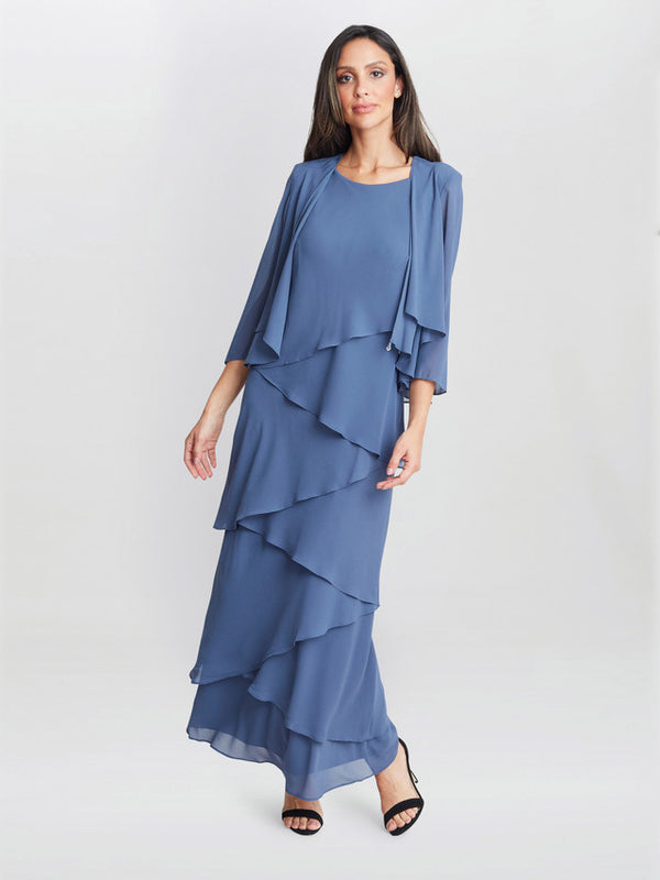 Colette Jacket And Asymmetric Tiered Dress