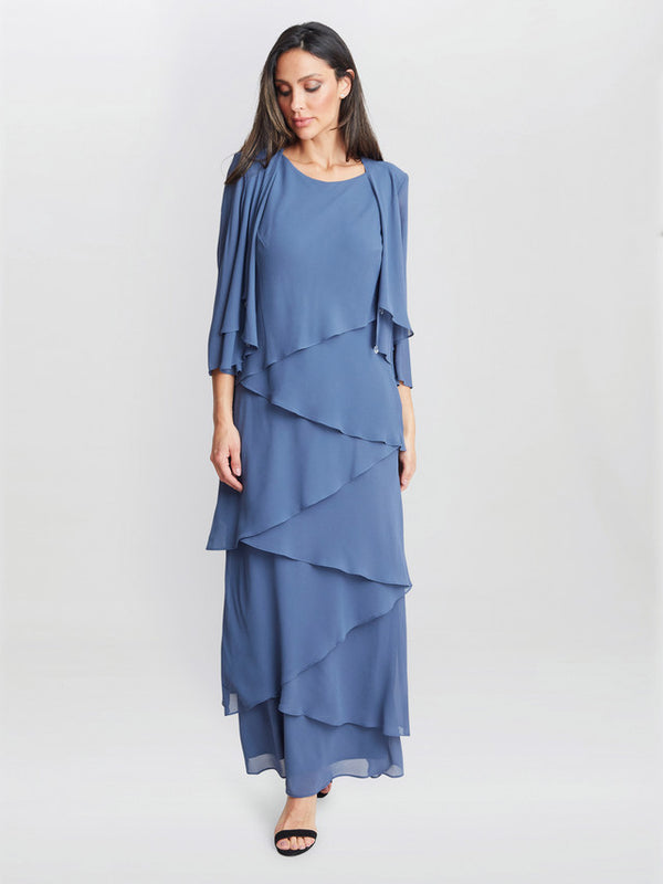 Colette Jacket And Asymmetric Tiered Dress