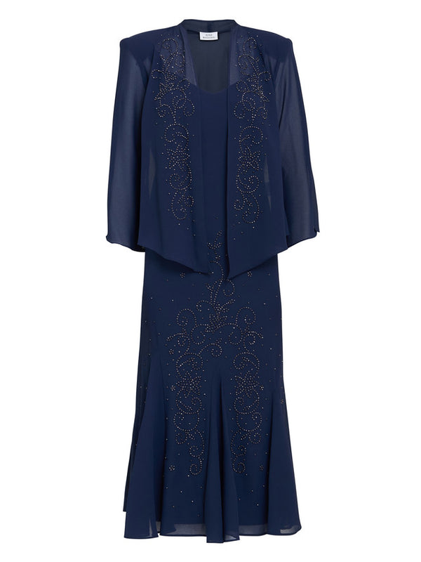 Lorna Beaded Chiffon Dress And Jacket