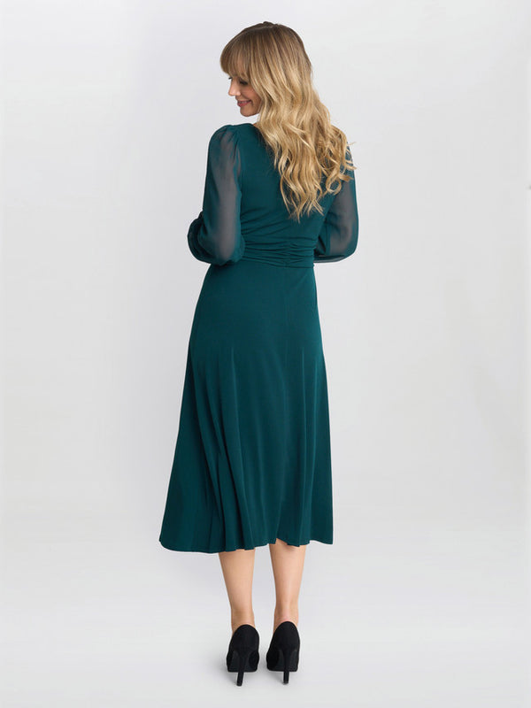 Piper Chiffon Sleeve Jersey Dress