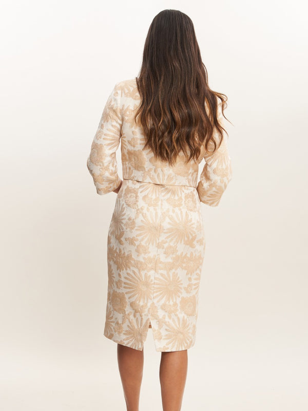 Emeline Jacquard Sheath Dress And Bolero