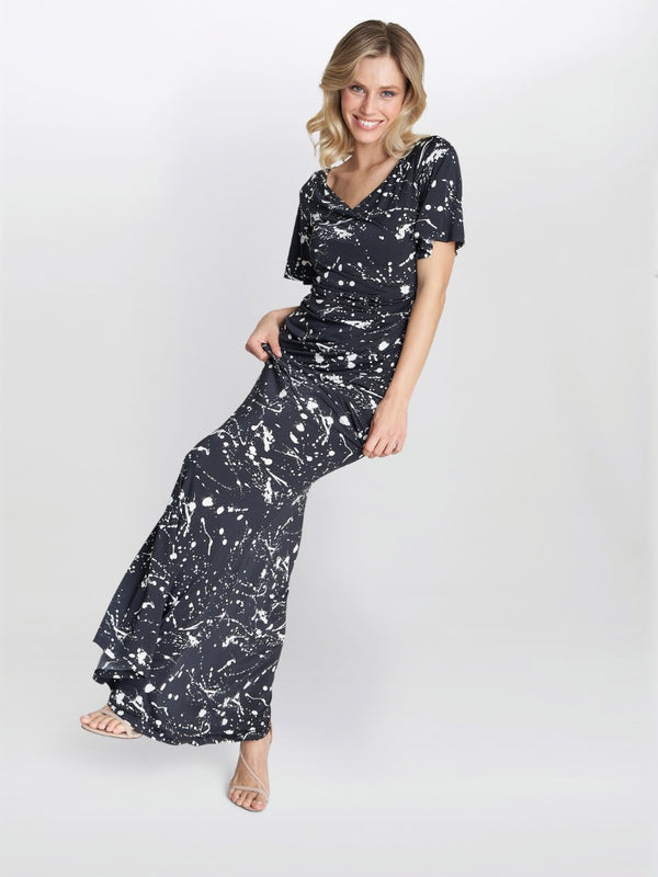 Lacy Jersey Maxi Dress