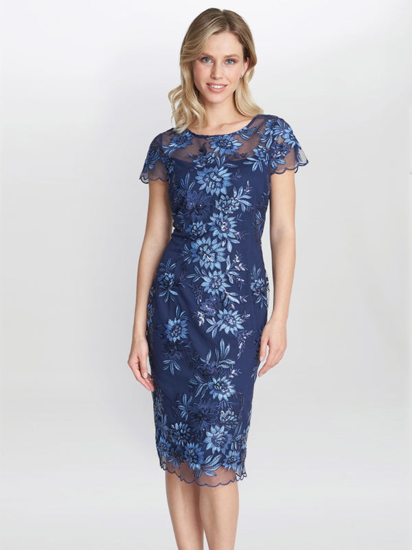 Edna Midi Embroidered Dress