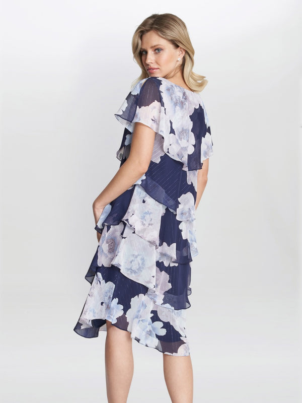 Hara Printed Tiered Dress