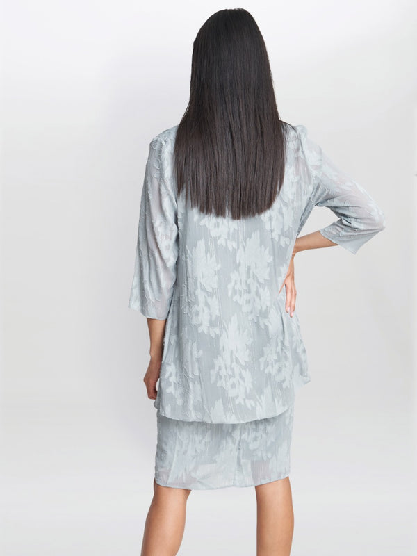 Gemma Chiffon Jacquard Dress & Jacket