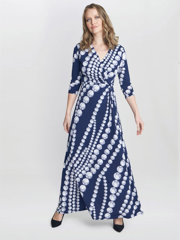 Carly Jersey Wrap Maxi Dress