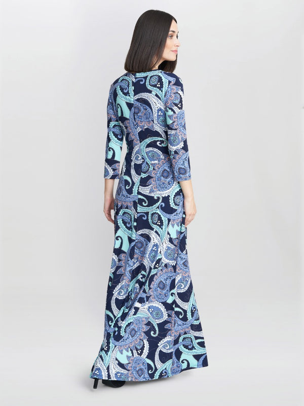 Danielle Jersey Wrap Maxi Dress