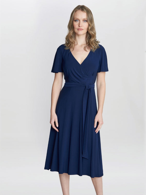 Donna Jersey Dress With Tie Belt