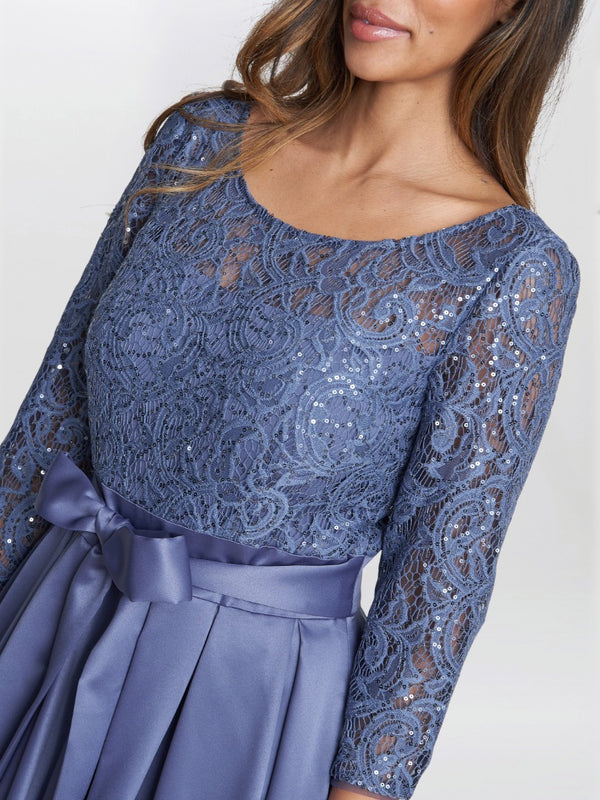 Leona Sequin Lace Dress