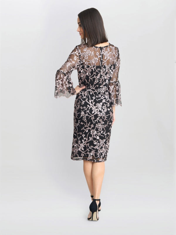 Maxine Embroidered Shift Dress