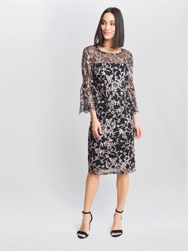 Maxine Embroidered Shift Dress