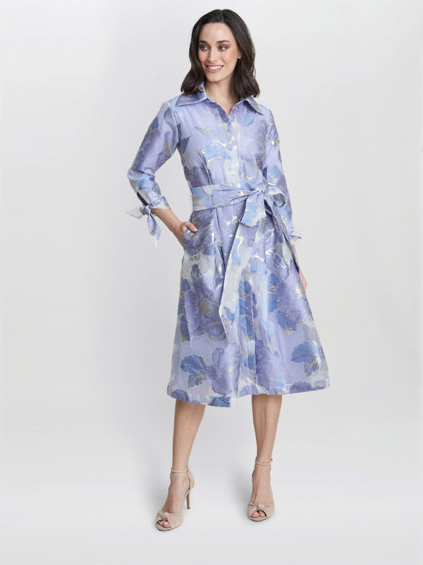 Lauren Jacquard Shirt Dress