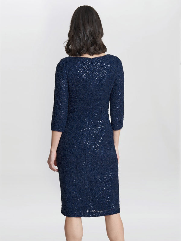 Cassandra Sequin Lace Dress