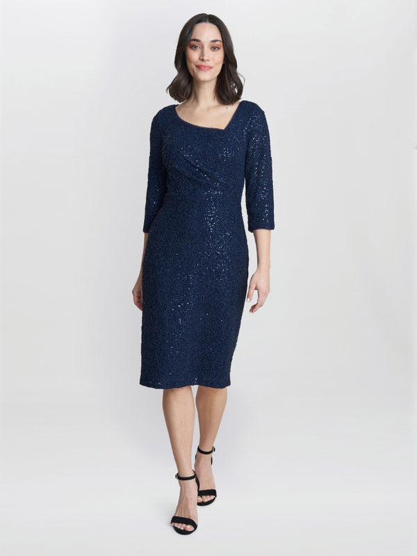 Cassandra Sequin Lace Dress