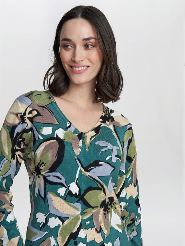 Leonora Floral Diamante Jumper