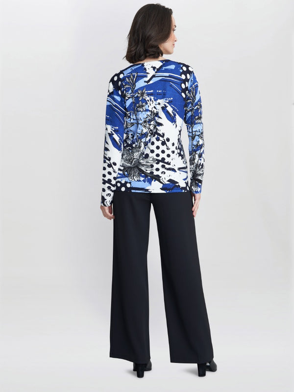 Marcella Floral Spot Print Diamante Jumper