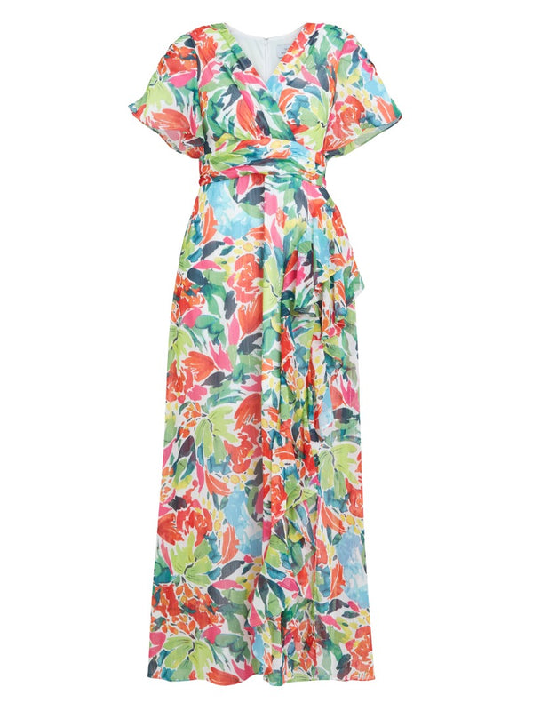 Poppy Printed Maxi Tiered Dress 