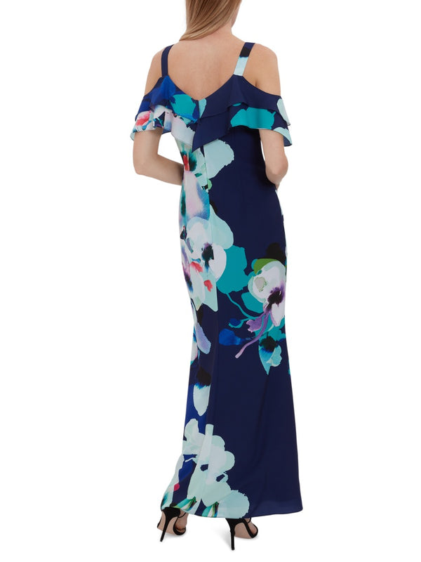 Gailyn Floral Crepe Maxi Dress