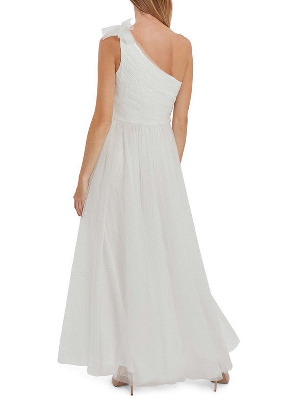 Akira Spot Tulle Maxi Dress