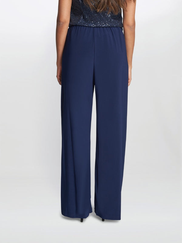 Sharlene Matte Jersey Straight Leg Trouser