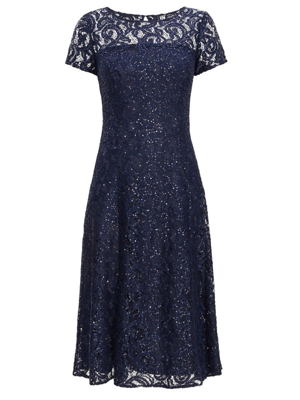 Una Maxi Dress With Lace Sleeves