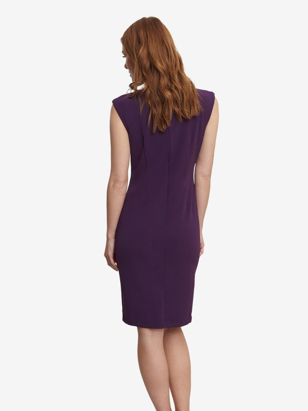 Chaselynn Sleeveless Empire Waist Sheath Dress With Embellished Neckline