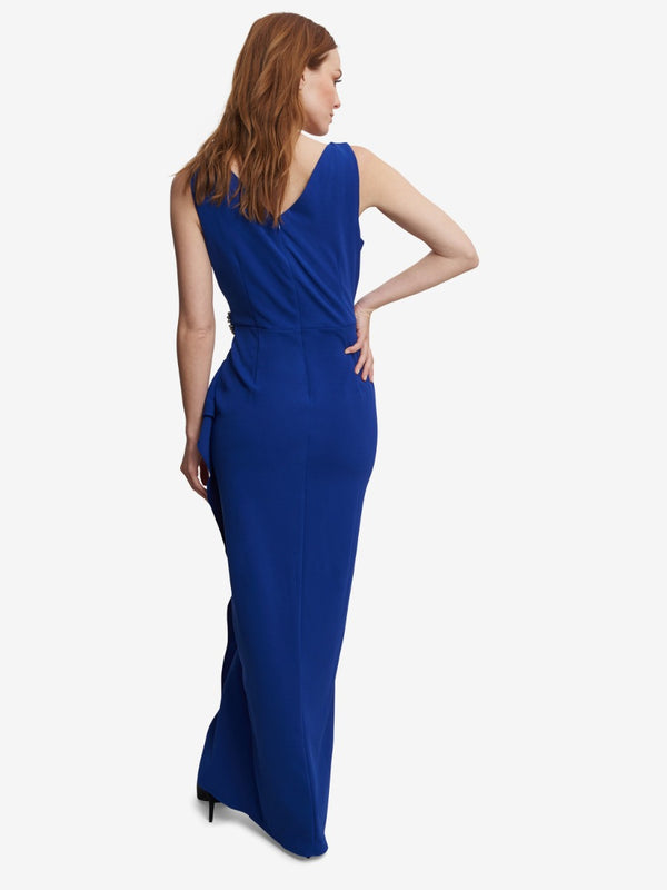 Neena V Neck Tulip Gown With Embellishment