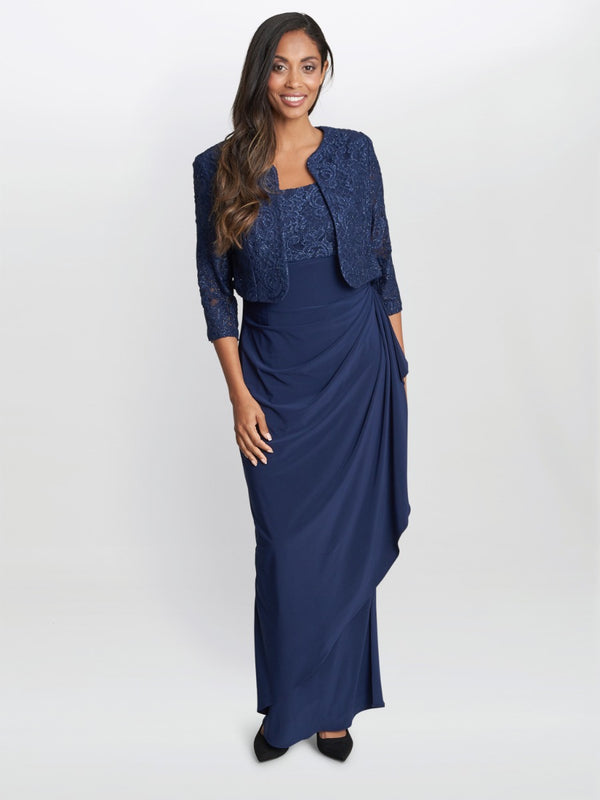 Sadira Maxi Lace Bolero Dress With Jacket