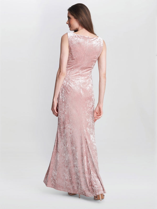 Talia Crushed Velvet Maxi Dress