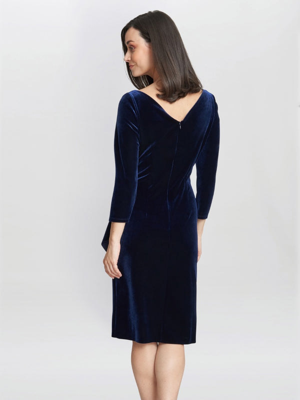 Zoe Velvet Wrap Dress