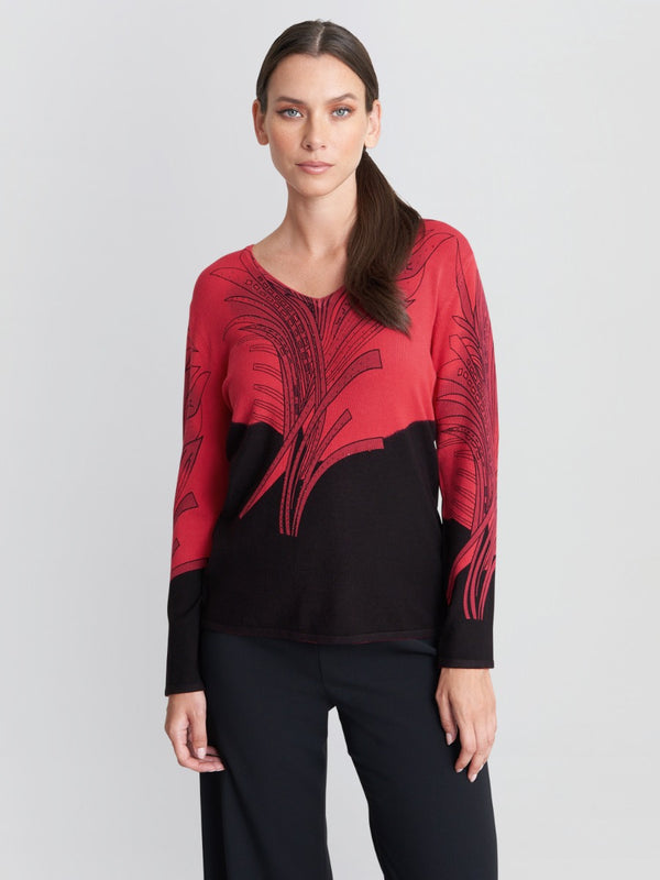 Bethany Feather print Jumper