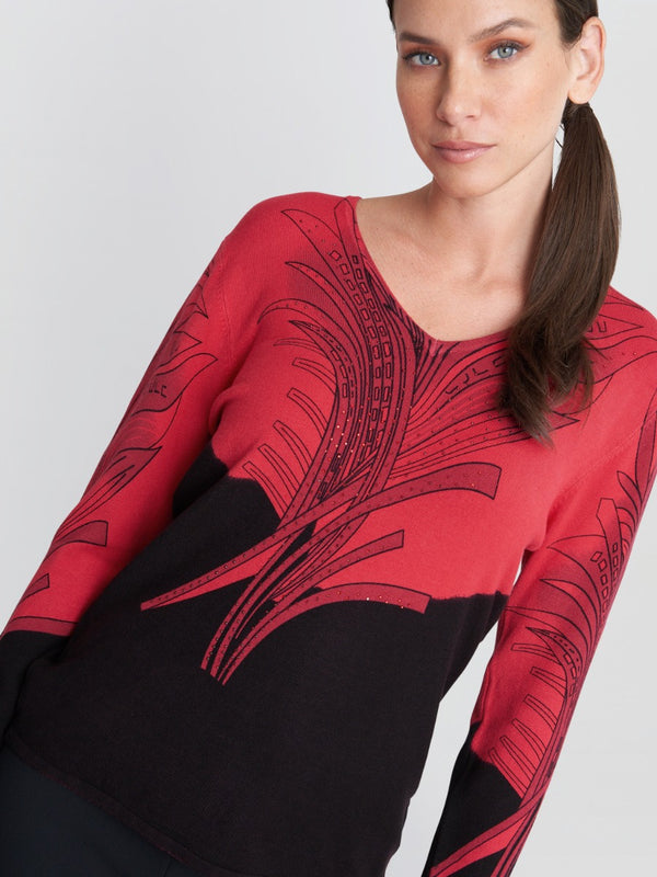 Bethany Feather print Jumper