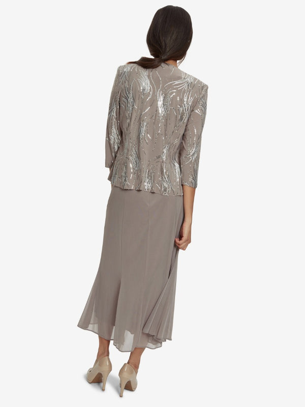 Karyn Midi Length Firework Sequin Jacket And Dress