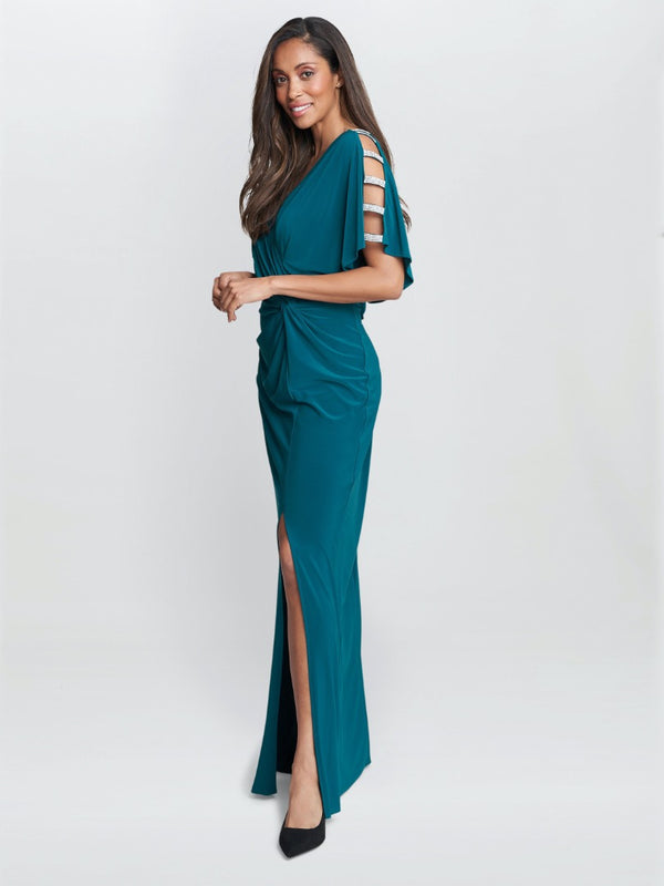 Pascale Long Knot Front Jersey Dress