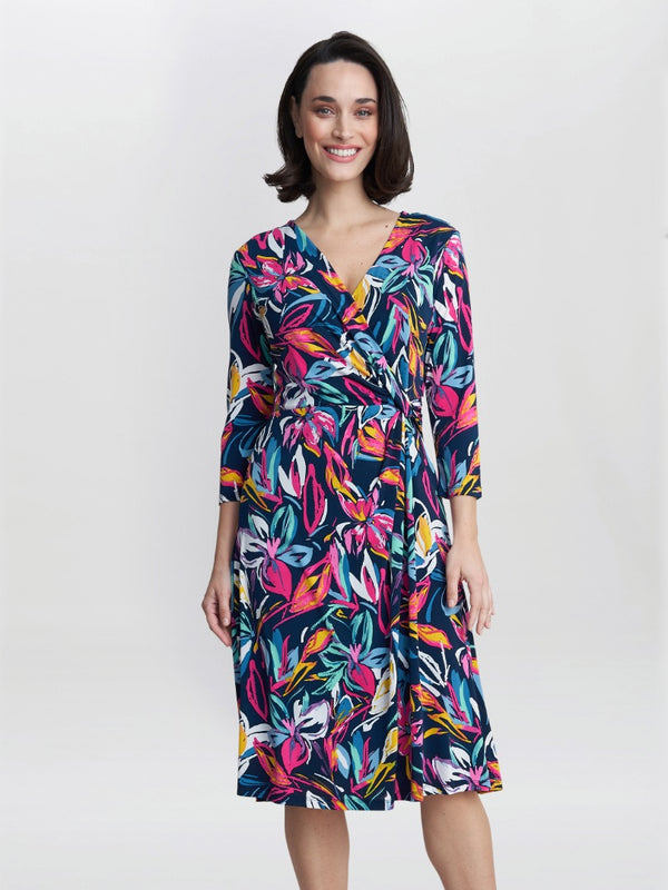 Carmel Jersey Wrap Dress