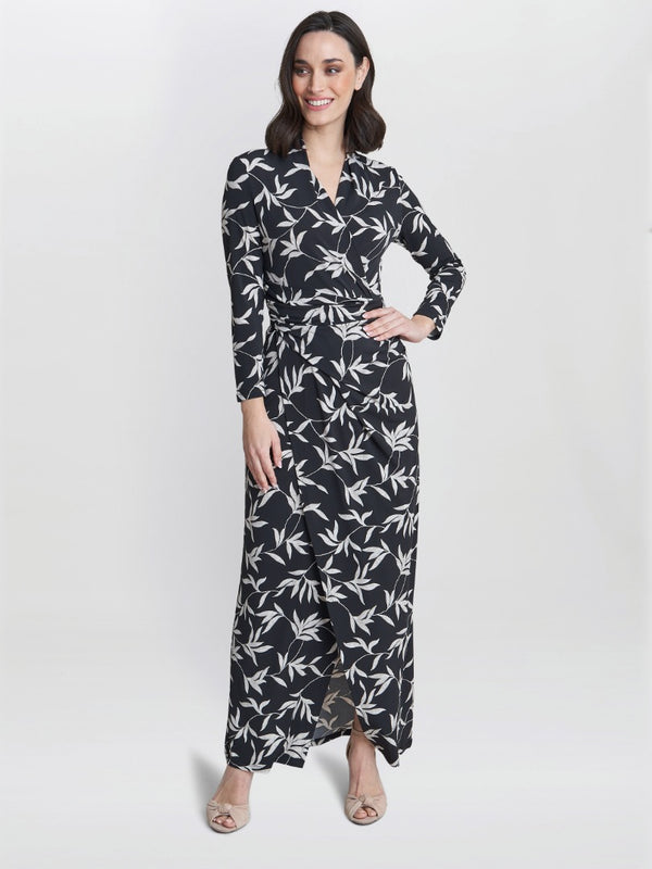 Jade Jersey Wrap Maxi Dress