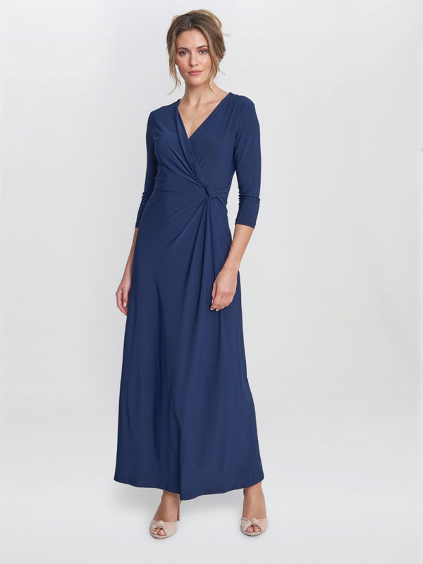 Celine Jersey Wrap Maxi Dress