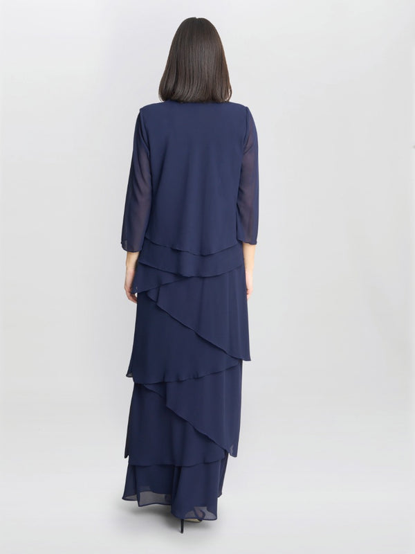 Colette Jacket And Asymmetric Tiered Dress