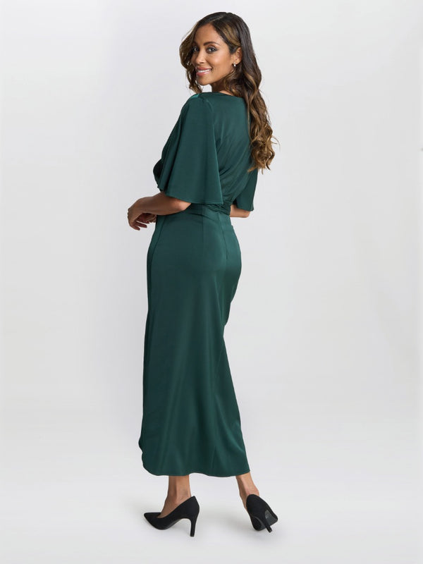 Misha V Neck Midi Dress