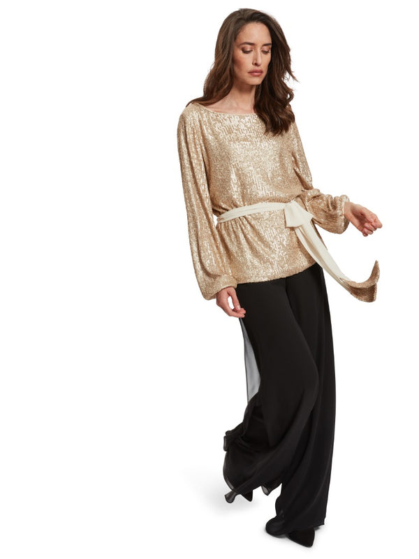 Lonika Stretch Sequin Blouse